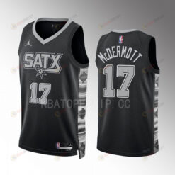 Doug McDermott 2022-23 San Antonio Spurs Black 17 Statement Edition Jersey