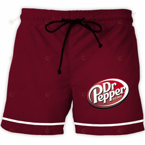 Dr Pepper On Red Hawaiian Shorts Summer Shorts Men Shorts - Print Shorts