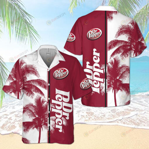 Dr Pepper Palm 3D Printed Hawaiian Shirt