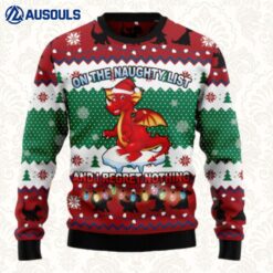 Dragon Christmas List Ugly Sweaters For Men Women Unisex