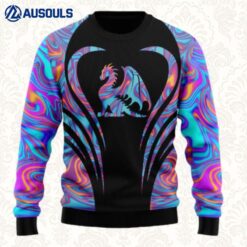Dragon Color Ugly Sweaters For Men Women Unisex