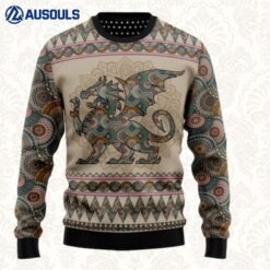 Dragon Mandala Ugly Sweaters For Men Women Unisex