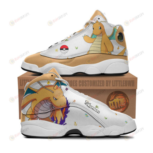 Dragonite Shoes Pokemon Anime Air Jordan 13 Shoes Sneakers