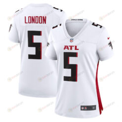 Drake London 5 Atlanta Falcons Women's Away Game Player Jersey - White