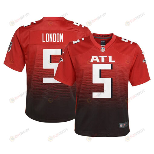 Drake London 5 Atlanta Falcons Youth Jersey - Red