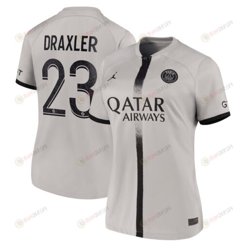 Draxler 23 Paris Saint-Germain Women 2022/23 Away Jersey - Black