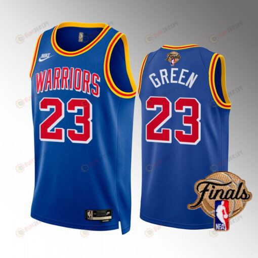 Draymond Green Golden State Warriors 2022 Finals Jersey Royal 23 Classic Dub