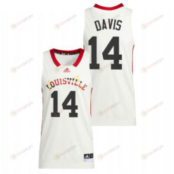 Dre Davis 14 Louisville Cardinals 2022 Basketball Honoring Black Excellence Men Jersey - White