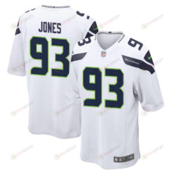 Dre??ont Jones 93 Seattle Seahawks Game Men Jersey - White