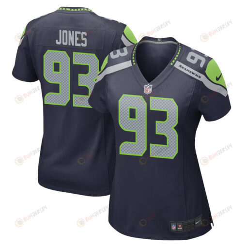 Dre??ont Jones 93 Seattle Seahawks Game Women Jersey - College Navy