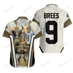 Drew Brees 9 New Orleans Players ??3D Printed Hawaiian Shirt