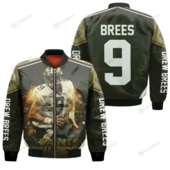 Drew Brees New Orleans Saints Custom Name Personalized Logo Bomber Jacket