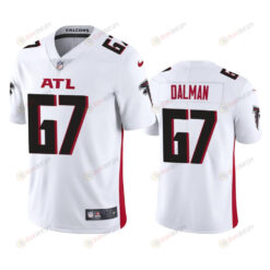 Drew Dalman 67 Atlanta Falcons White Vapor Limited Jersey