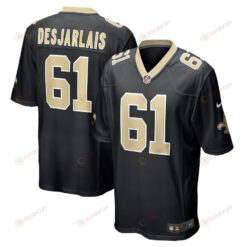 Drew Desjarlais New Orleans Saints Game Player Jersey - Black