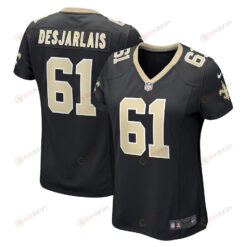 Drew Desjarlais New Orleans Saints Women's Game Player Jersey - Black
