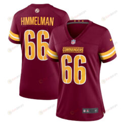 Drew Himmelman 66 Washington Commanders Women's Game Player Jersey - Burgundy