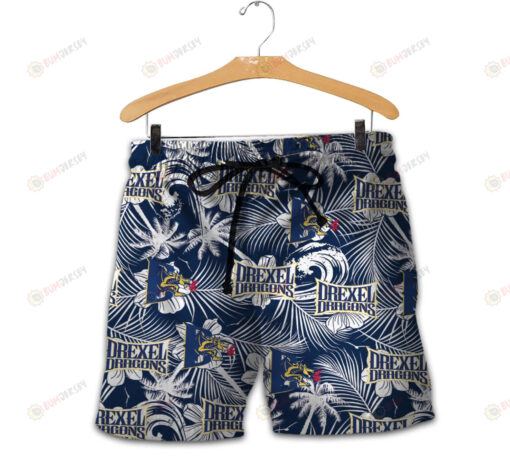 Drexel Dragons Men Shorts Tropical Seamless