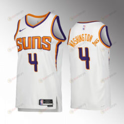 Duane Washington Jr. 4 Phoenix Suns White Jersey 2022-23 Association Edition Swingman