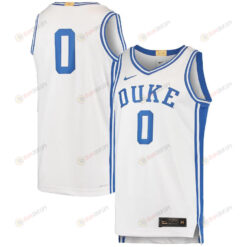 Duke Blue Devils 0 Limited Basketball Men Jersey - White