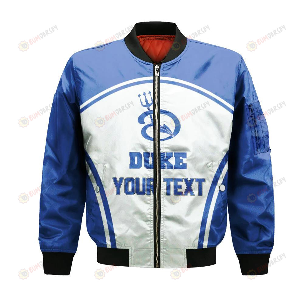 Duke Blue Devils Bomber Jacket 3D Printed Curve Style Sport