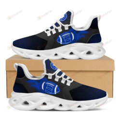 Duke Blue Devils Logo Custom Name Fire Ball Pattern 3D Max Soul Sneaker Shoes