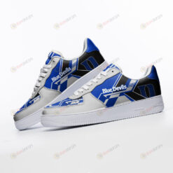 Duke Blue Devils Logo Pattern Air Force 1 Printed In Blue