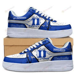 Duke Blue Devils Logo Pattern Custom Name Air Force 1 Printed