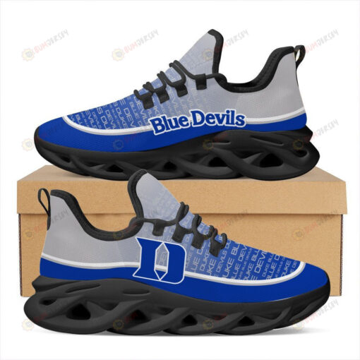 Duke Blue Devils Logo Text Pattern 3D Max Soul Sneaker Shoes