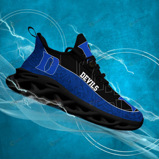 Duke Blue Devils Logo Texture Pattern 3D Max Soul Sneaker Shoes