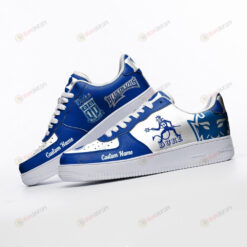 Duke Blue Devils Mascot Logo Pattern Custom Name Air Force 1 Printed