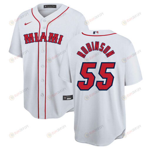 Duncan Robinson 55 Miami Heat x Boston Red Sox Baseball Men Jersey - White