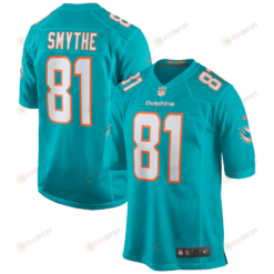 Durham Smythe 81 Miami Dolphins Game Men Jersey - Aqua