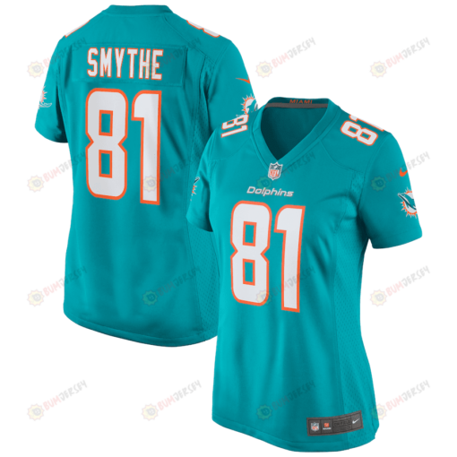 Durham Smythe 81 Miami Dolphins Game Women Jersey - Aqua