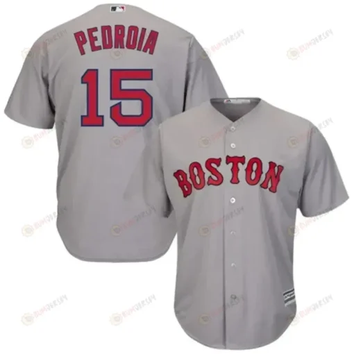 Dustin Pedroia Boston Red Sox Cool Base Player Jersey - Gray