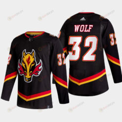 Dustin Wolf 32 Calgary Flames Alternate Black Jersey 2022-23