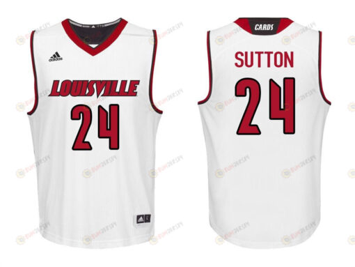 Dwayne Sutton 24 Louisville Cardinals College Basketball Men Jersey - White