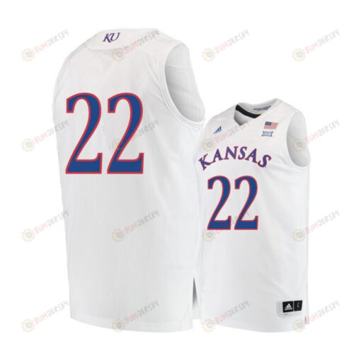 Dwight Coleby 22 Kansas Jayhawks Basketball Men Jersey - White