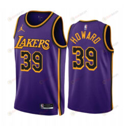 Dwight Howard 2022-23 Los Angeles Lakers Purple 39 Statement Edition Jersey - Men Jersey
