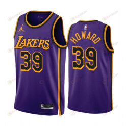 Dwight Howard 39 2022-23 Los Angeles Lakers Purple Statement Edition Jersey