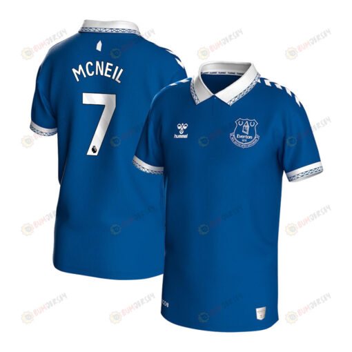 Dwight McNeil 7 Everton 2023-24 Home Jersey - YOUTH Blue