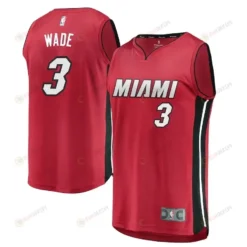 Dwyane Wade Miami Heat Fast Break Alternate Jersey Red - Statement Edition