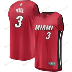 Dwyane Wade Miami Heat Fast Break Jersey Red - Statement Edition