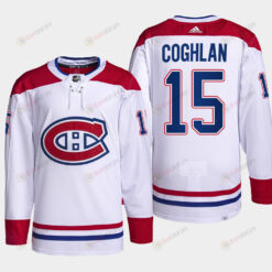 Dylan Coghlan 15 Carolina Hurricanes White Jersey 2022-23 Pro Away PrimeGreen