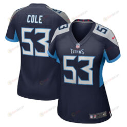 Dylan Cole Tennessee Titans Women's Game Player Jersey - Navy