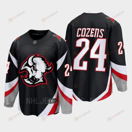 Dylan Cozens 24 Buffalo Sabres 2022-23 Goathead Third Premier Breakaway Player Black Jersey