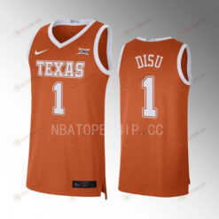 Dylan Disu 1 Texas Longhorns Orange Jersey 2022-23 Limited Basketball