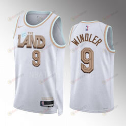 Dylan Windler 9 2022-23 Cleveland Cavaliers White City Edition Jersey Swingman