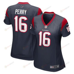 E.J. Perry 16 Houston Texans Women's Game Player Jersey - Navy