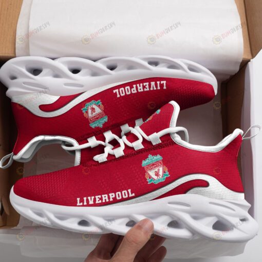 EPL Liverpool Logo Pattern Custom Name 3D Max Soul Sneaker Shoes