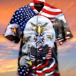 Eagles Patriotism American Sky Hawaiian Shirt